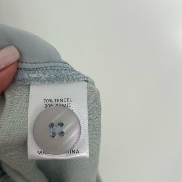 Show Me Your Mumu Lasso Anchor Chambray Wide Leg Pants  size 26 NWT - Picture 14 of 15